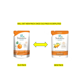 Shokubutsu Orange Zest Shower Foam Refill 500g